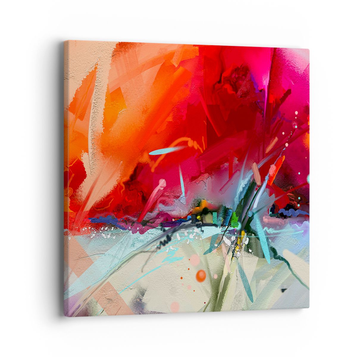 Obraz Na Płótnie - Kompozycja Dynamika - 40X40 Cm - Ac40X40-4036