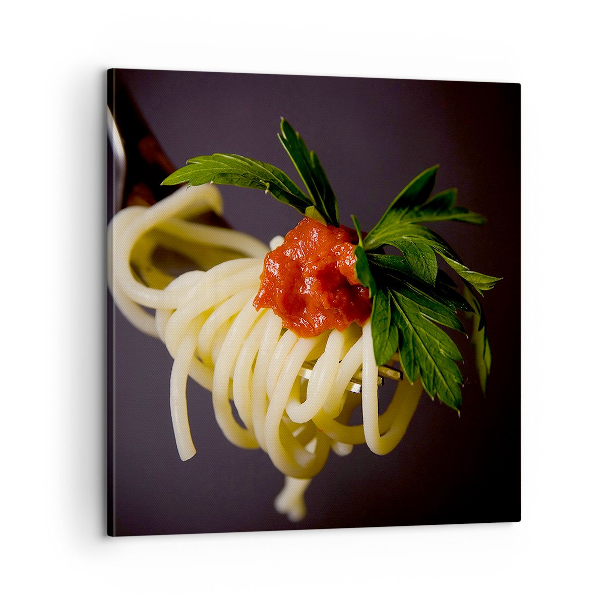Obraz Na Płótnie - Spaghetti Sos  - 60X60 Cm - Ac60X60-1307