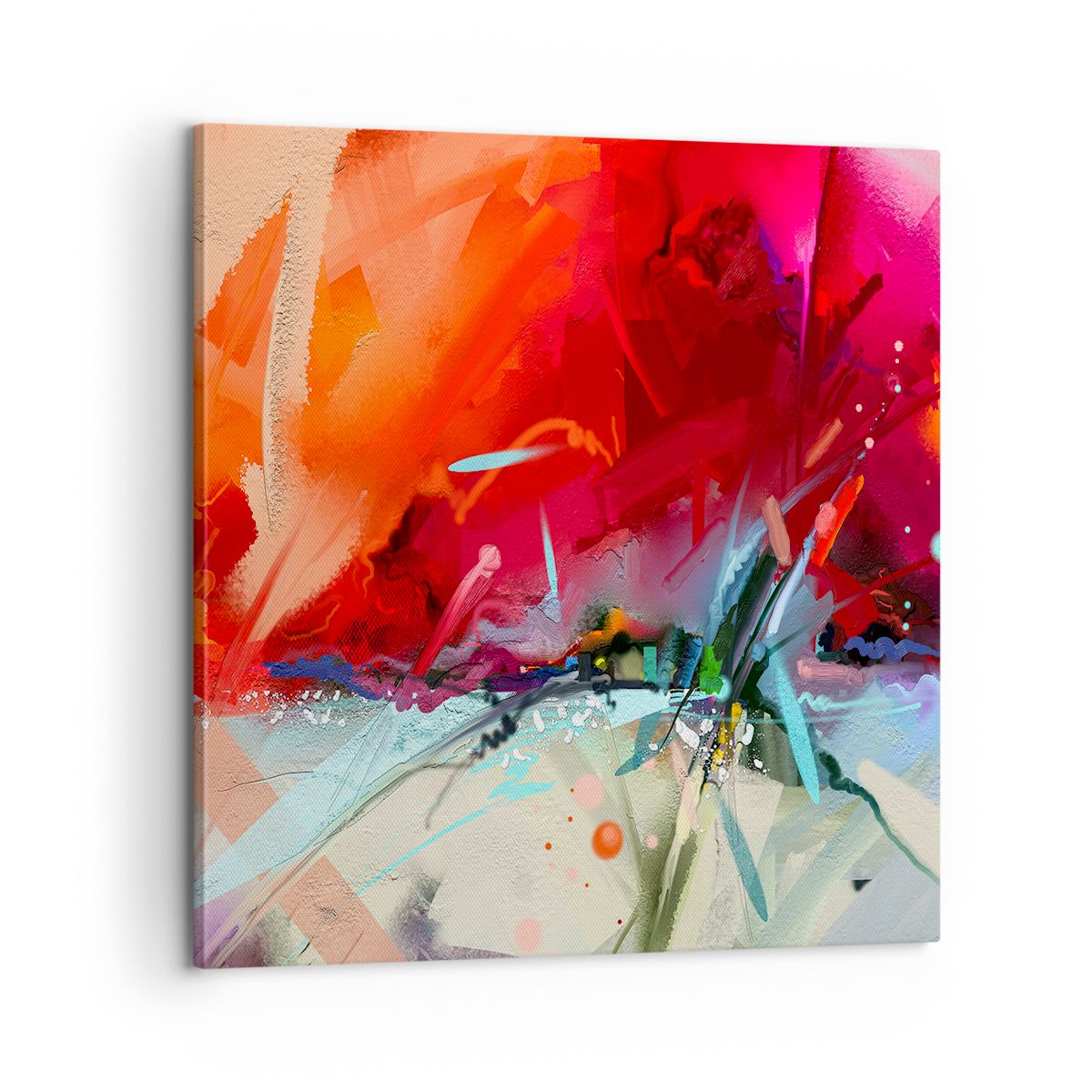 Obraz Na Płótnie - Kompozycja Dynamika - 60X60 Cm - Ac60X60-4036