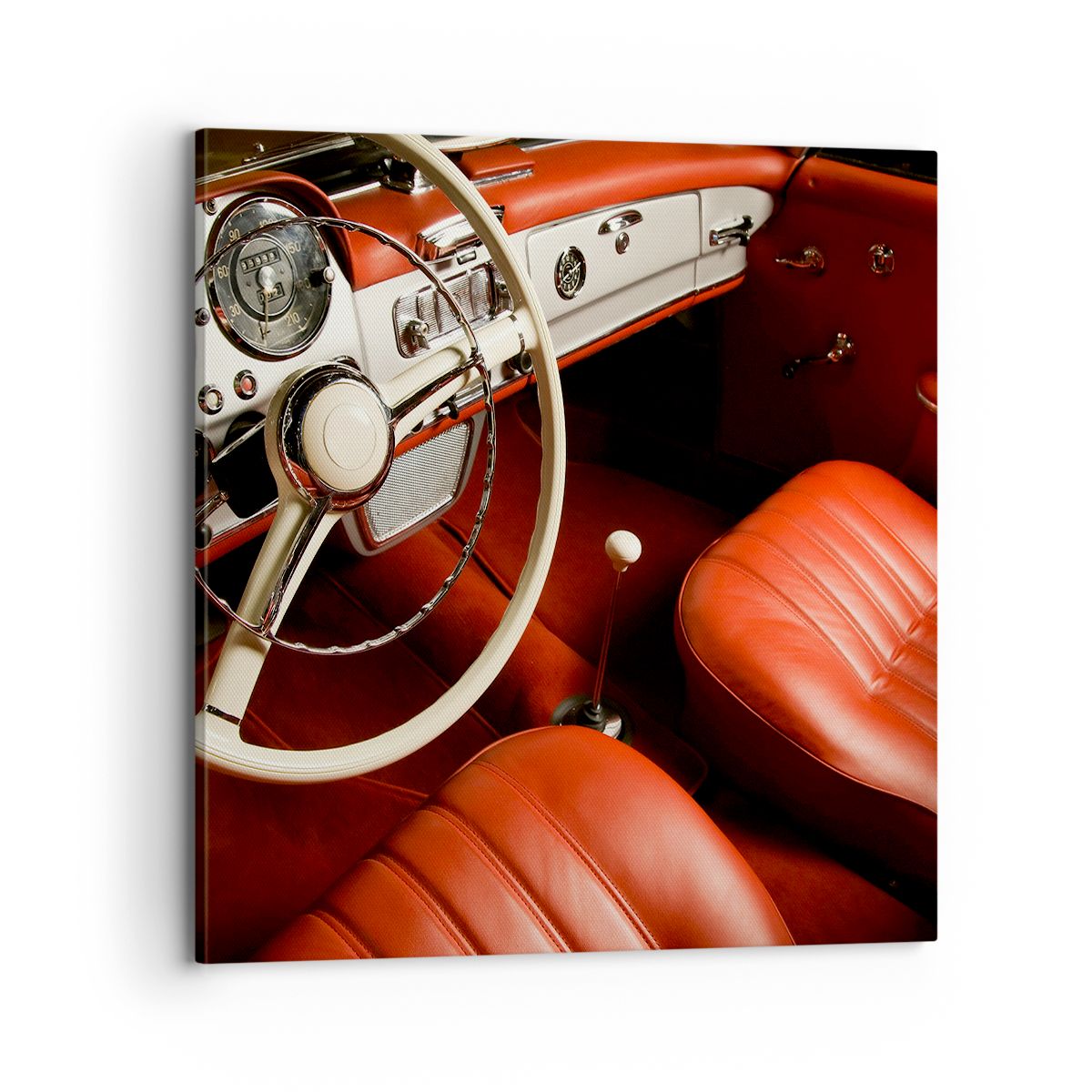 Obraz Na Płótnie - Samochód Retro - 70X70 Cm - Ac70X70-0149
