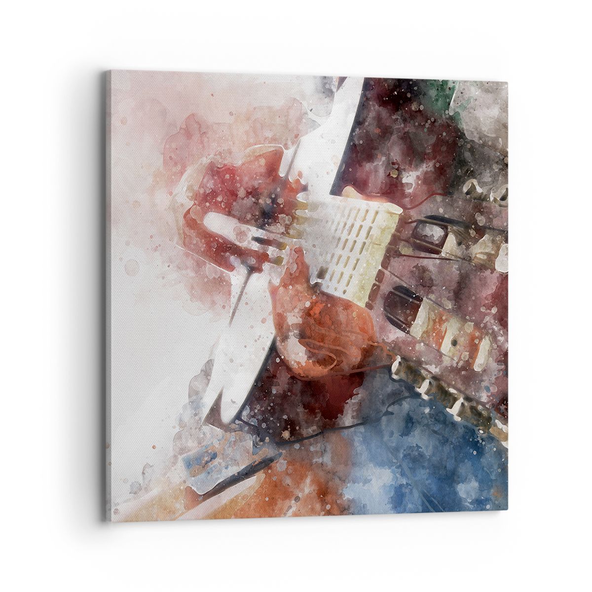 Obraz Na Płótnie - Muzyka Gitara - 70X70 Cm - Ac70X70-4000