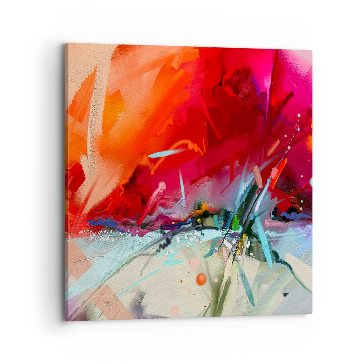 Obraz Na Płótnie - Kompozycja Dynamika - 70X70 Cm - Ac70X70-4036