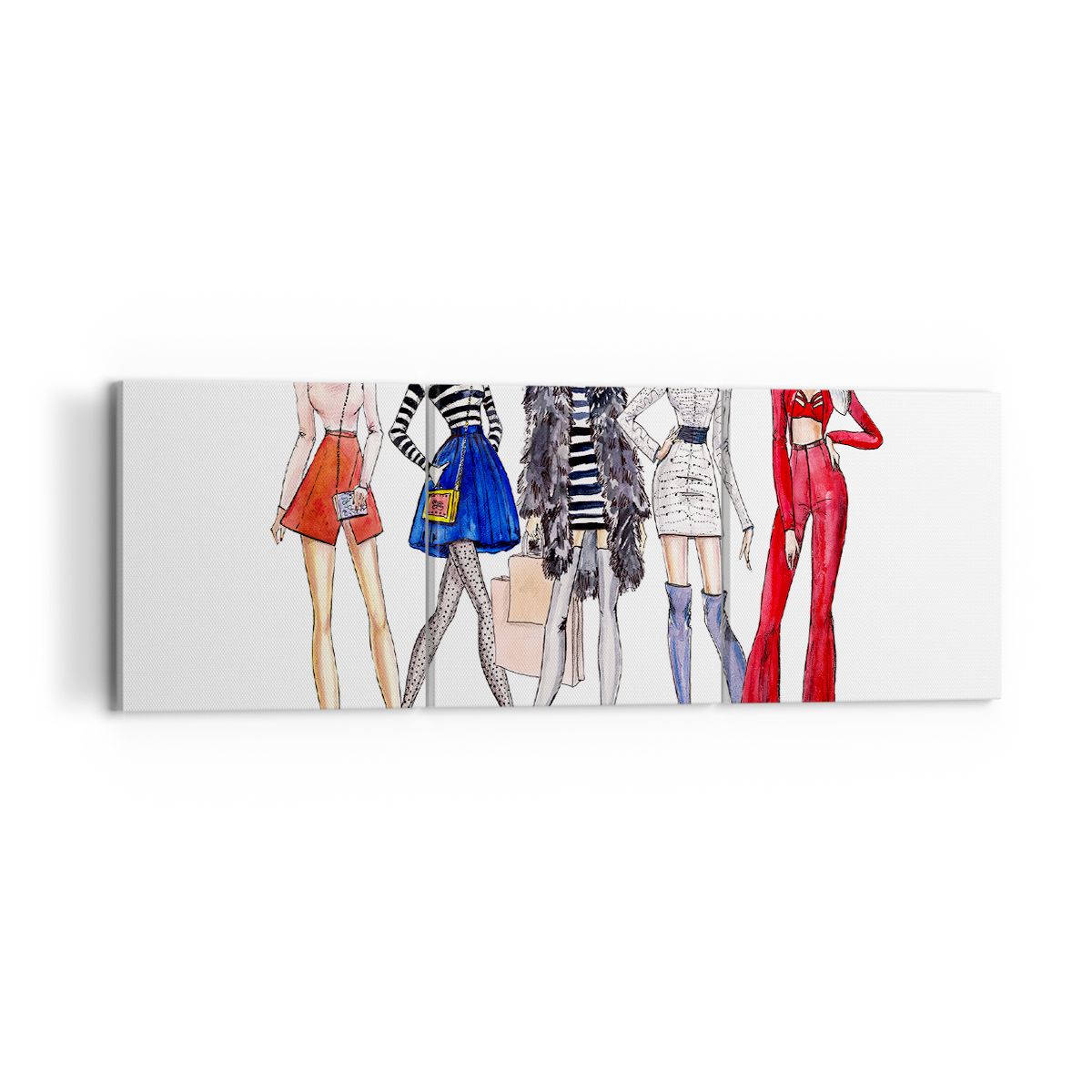 Obraz Na Płótnie - Kobieta Modelka - 120X40 Cm - Ca120X40-2855