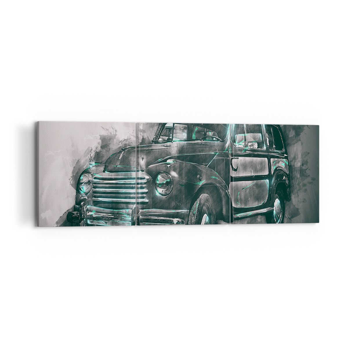 Obraz Na Płótnie - Samochód Retro  - 120X40 Cm - Ca120X40-3834