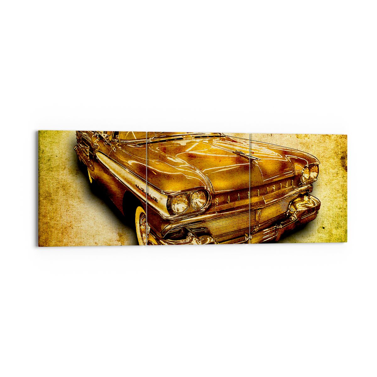 Obraz Na Płótnie - Samochód Sepia - 150X50 Cm - Ca150X50-0526