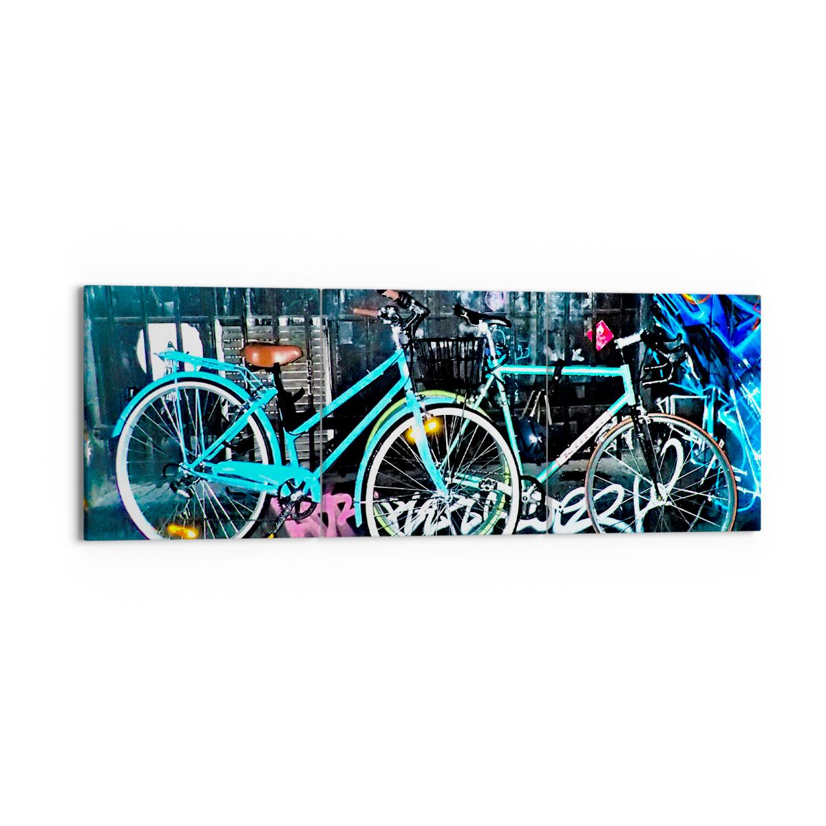 Obraz Na Płótnie - Rower Ulica - 150X50 Cm - Ca150X50-2949