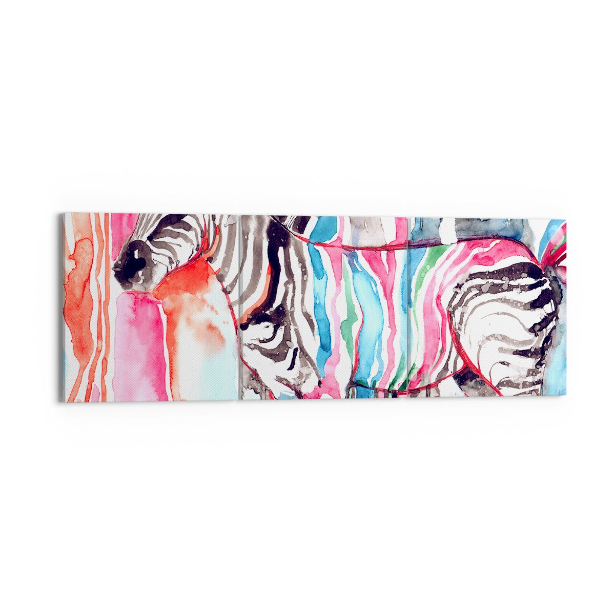 Obraz Na Płótnie - Zebra Rysunek - 150X50 Cm - Ca150X50-3075
