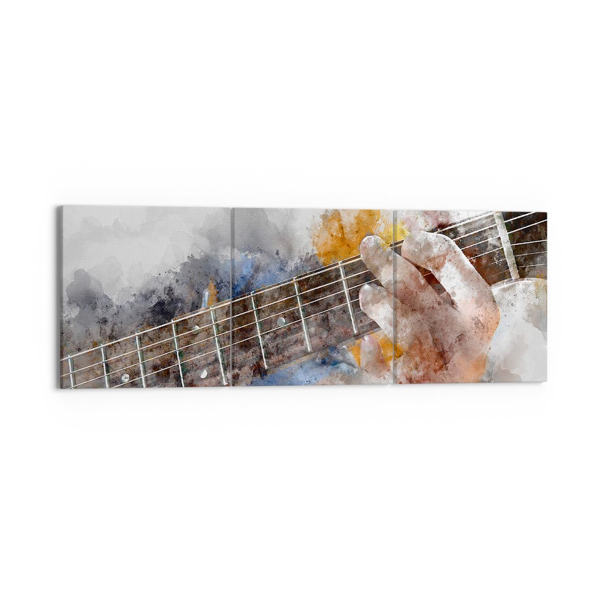 Obraz Na Płótnie - Muzyka Gitara Artysta - 150X50 Cm - Ca150X50-3448