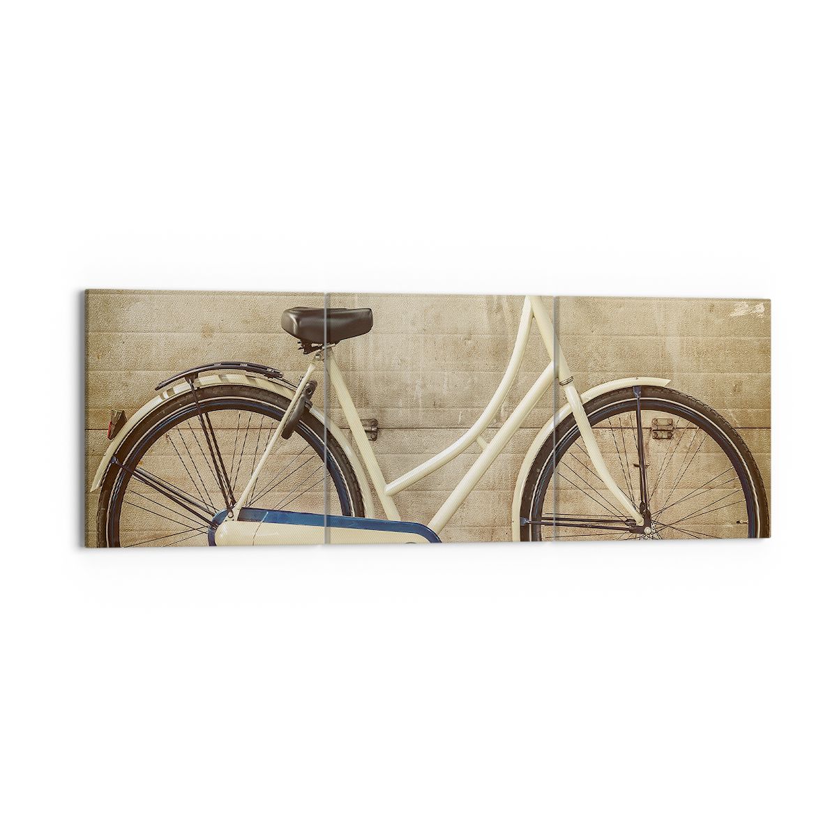 Obraz Na Płótnie - Rower Mur Tablica - 150X50 Cm - Ca150X50-3764