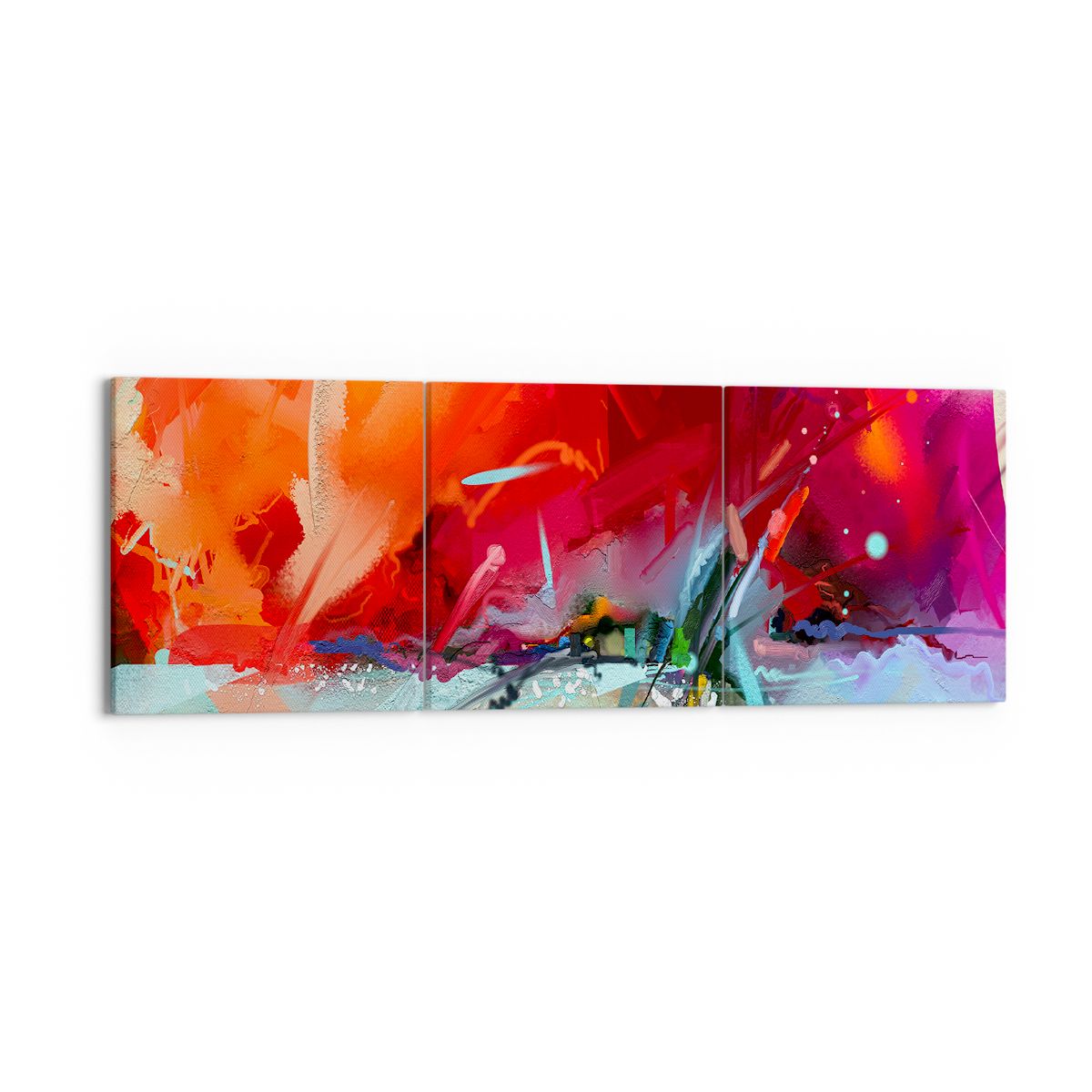 Obraz Na Płótnie - Kompozycja Dynamika - 150X50 Cm - Ca150X50-4036