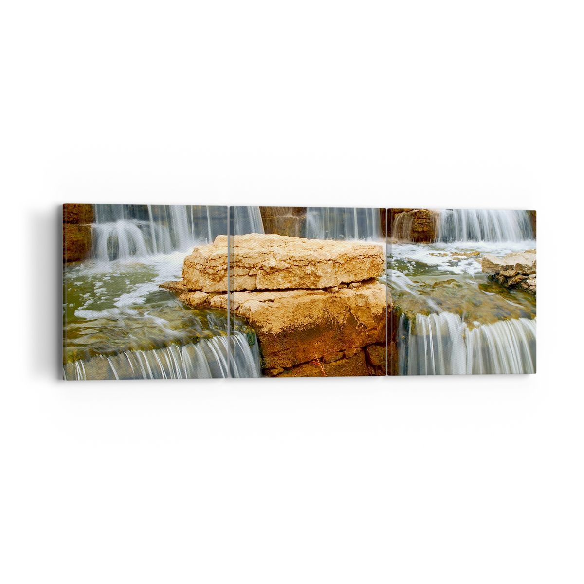 Obraz Na Płótnie - Kaskada Wodna - 90X30 Cm - Ca90X30-0122