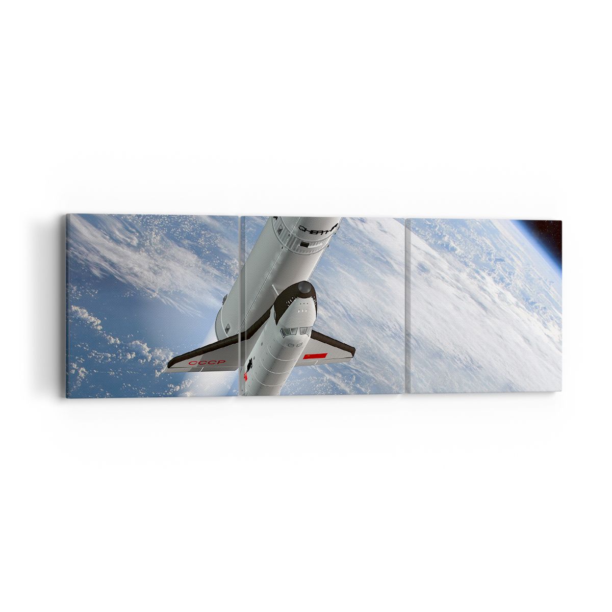 Obraz Na Płótnie - Sputnik Orbita - 90X30 Cm - Ca90X30-0496