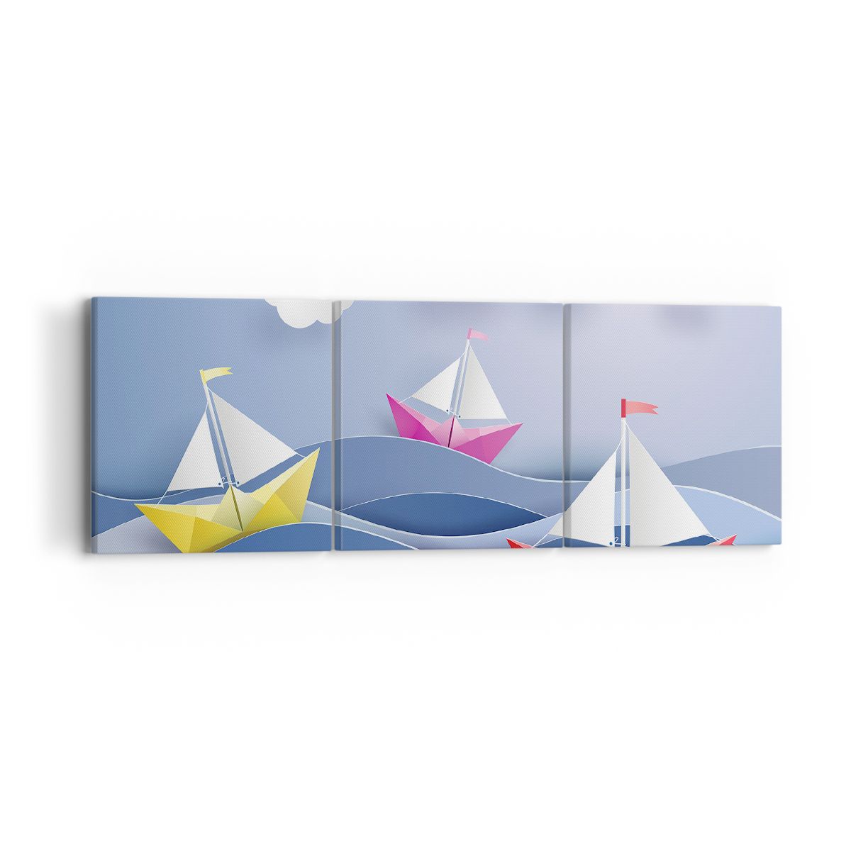 Obraz Na Płótnie - Statek Rysunek - 90X30 Cm - Ca90X30-2964