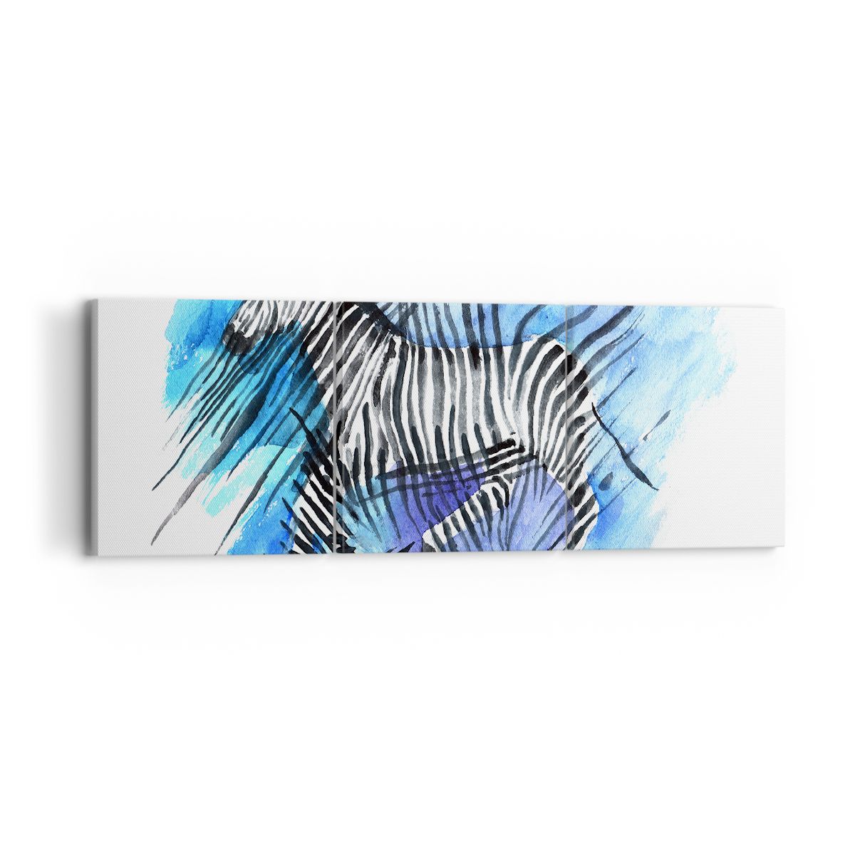 Obraz Na Płótnie - Zebra Rysunek - 90X30 Cm - Ca90X30-2986