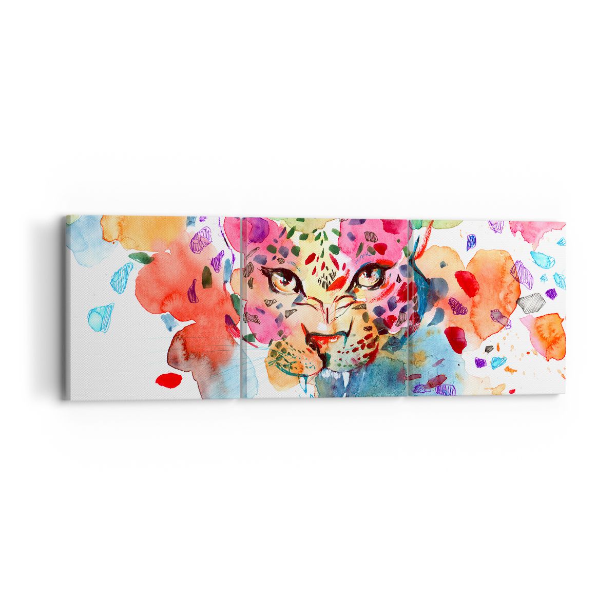 Obraz Na Płótnie - Pantera Rysunek - 90X30 Cm - Ca90X30-3068
