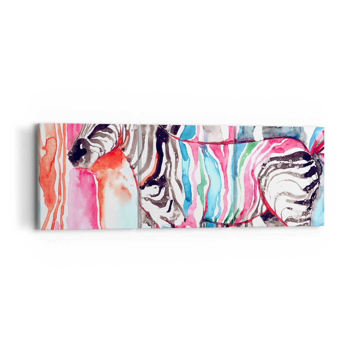 Obraz Na Płótnie - Zebra Rysunek - 90X30 Cm - Ca90X30-3075