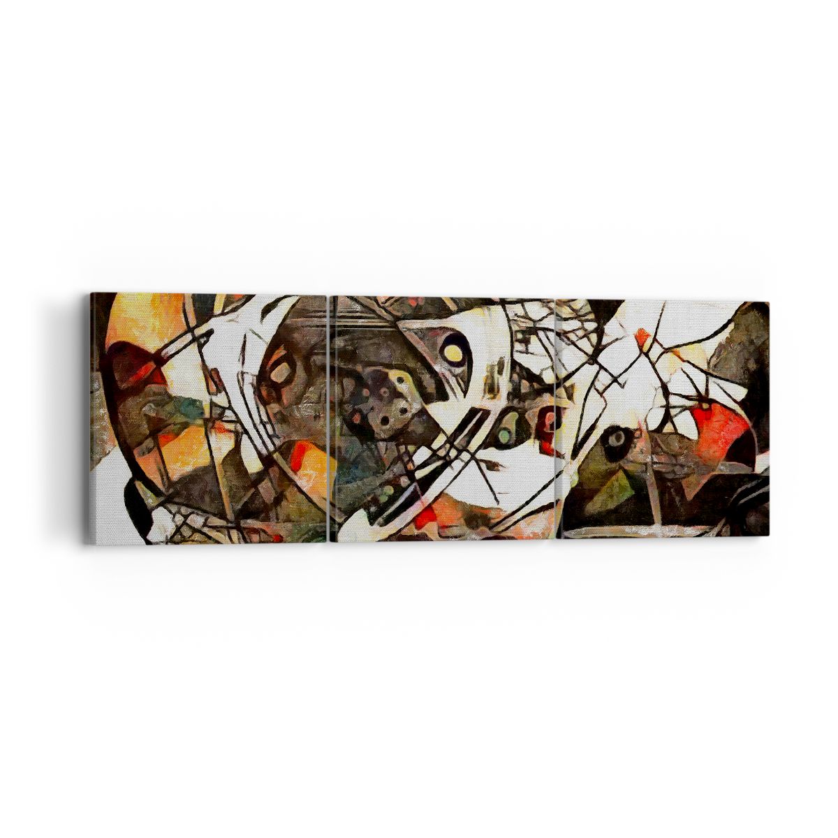 Obraz Na Płótnie - Dynamika Kontrasty - 90X30 Cm - Ca90X30-3452