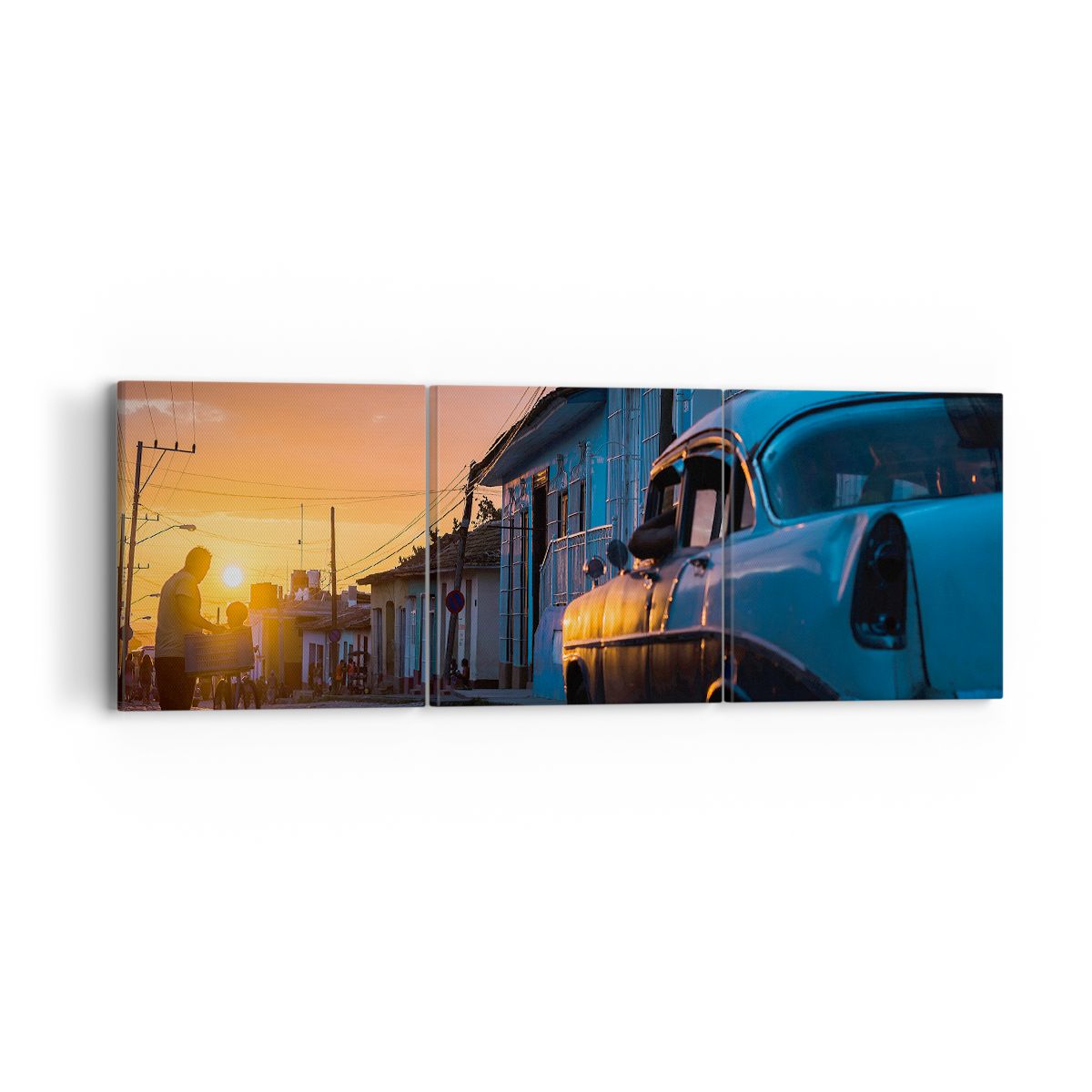 Obraz Na Płótnie - Oldschool Auto  - 90X30 Cm - Ca90X30-3459