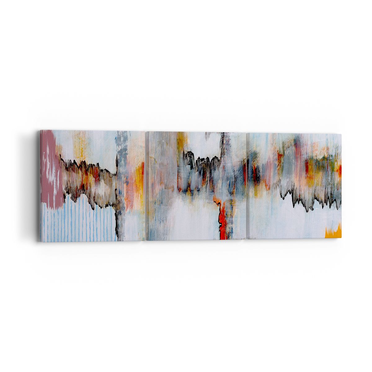 Obraz Na Płótnie - Zamazane Postaci  - 90X30 Cm - Ca90X30-3676