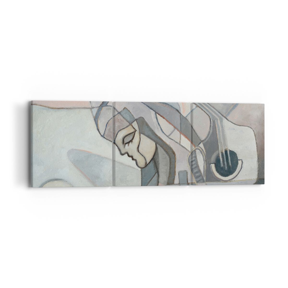 Obraz Na Płótnie - Kobieta Gitara  - 90X30 Cm - Ca90X30-3739