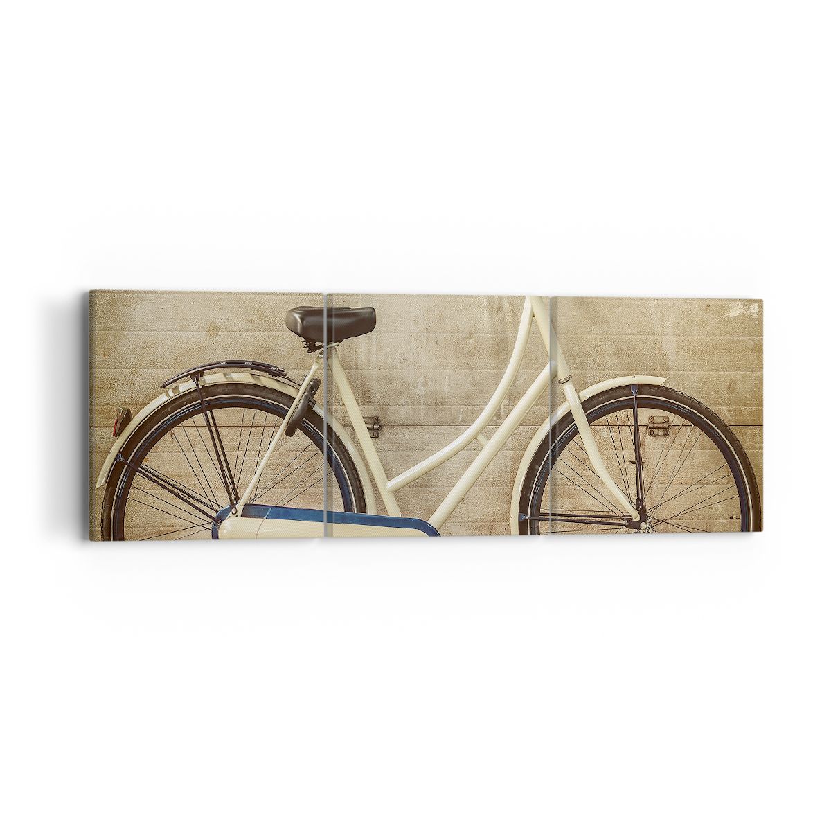 Obraz Na Płótnie - Rower Mur Tablica - 90X30 Cm - Ca90X30-3764