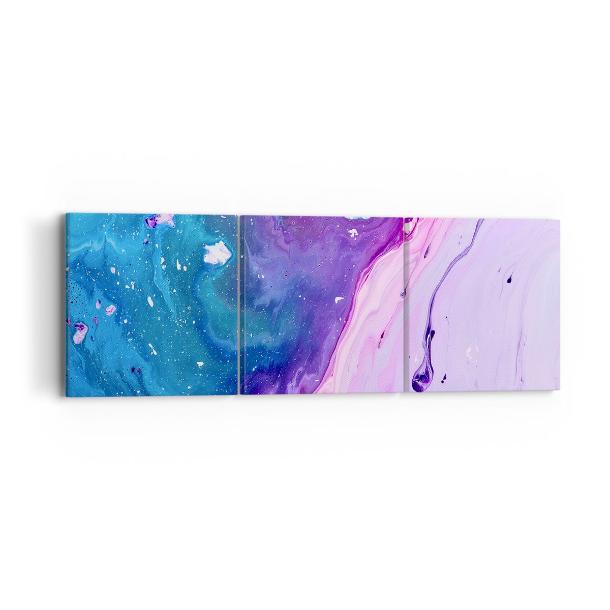 Obraz Na Płótnie - Kompozycja Błekit - 90X30 Cm - Ca90X30-3824