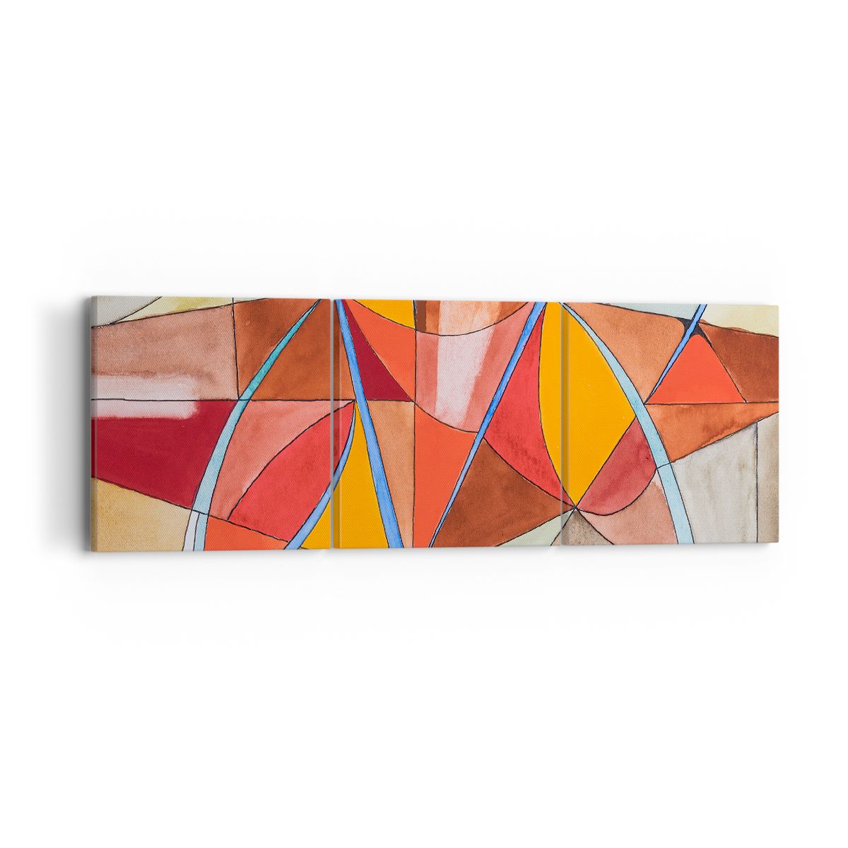 Obraz Na Płótnie - Kompozycja Figury - 90X30 Cm - Ca90X30-3960