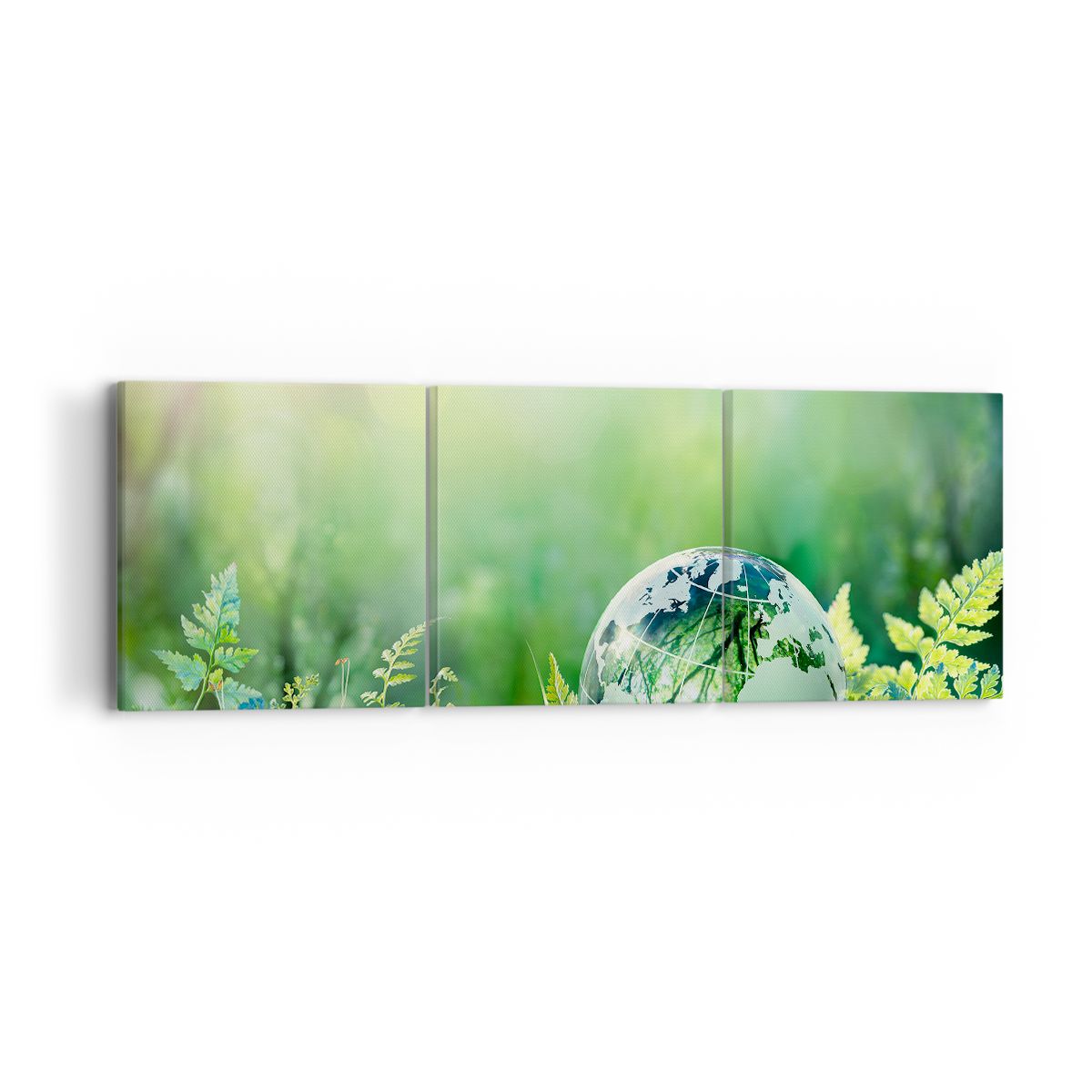 Obraz Na Płótnie - Globus Paproć - 90X30 Cm - Ca90X30-4041