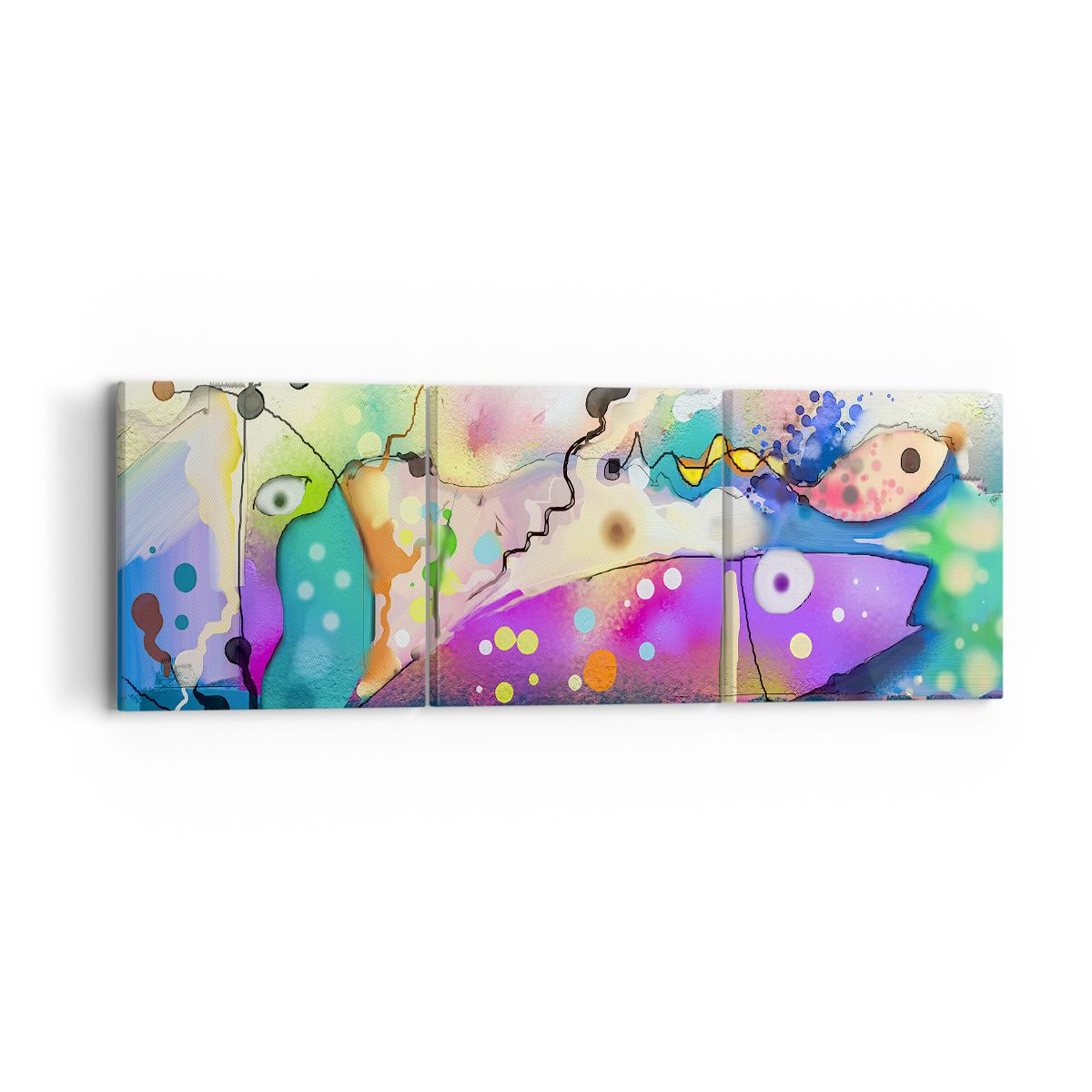 Obraz Na Płótnie - Ryby Pastele  - 90X30 Cm - Ca90X30-4096