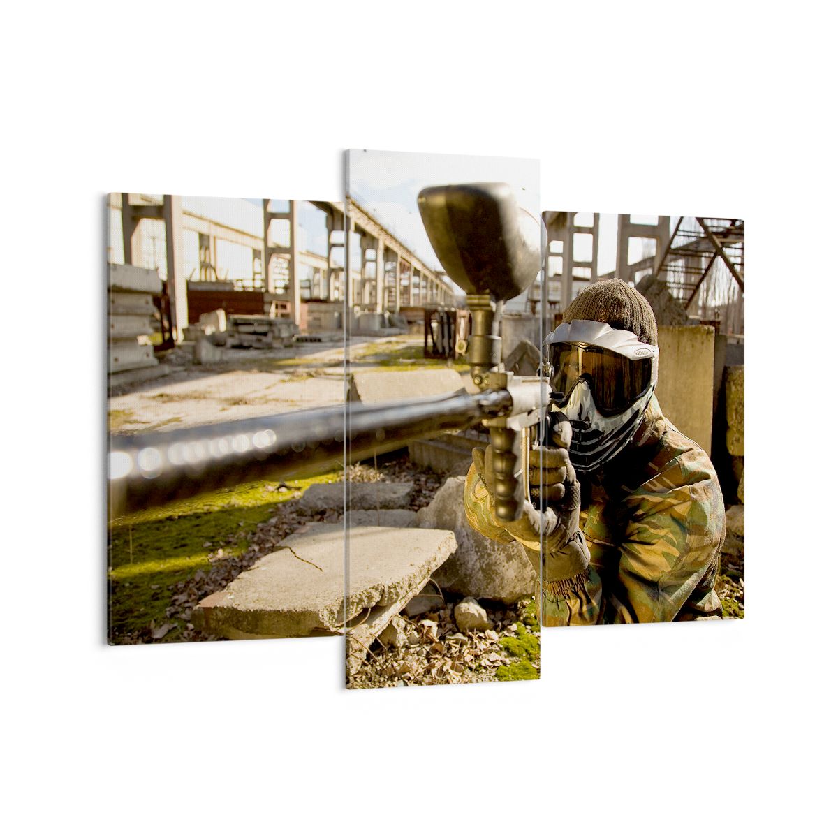 Obraz Na Płótnie - Paintball Gra - 130X100 Cm - Cb130X100-0140