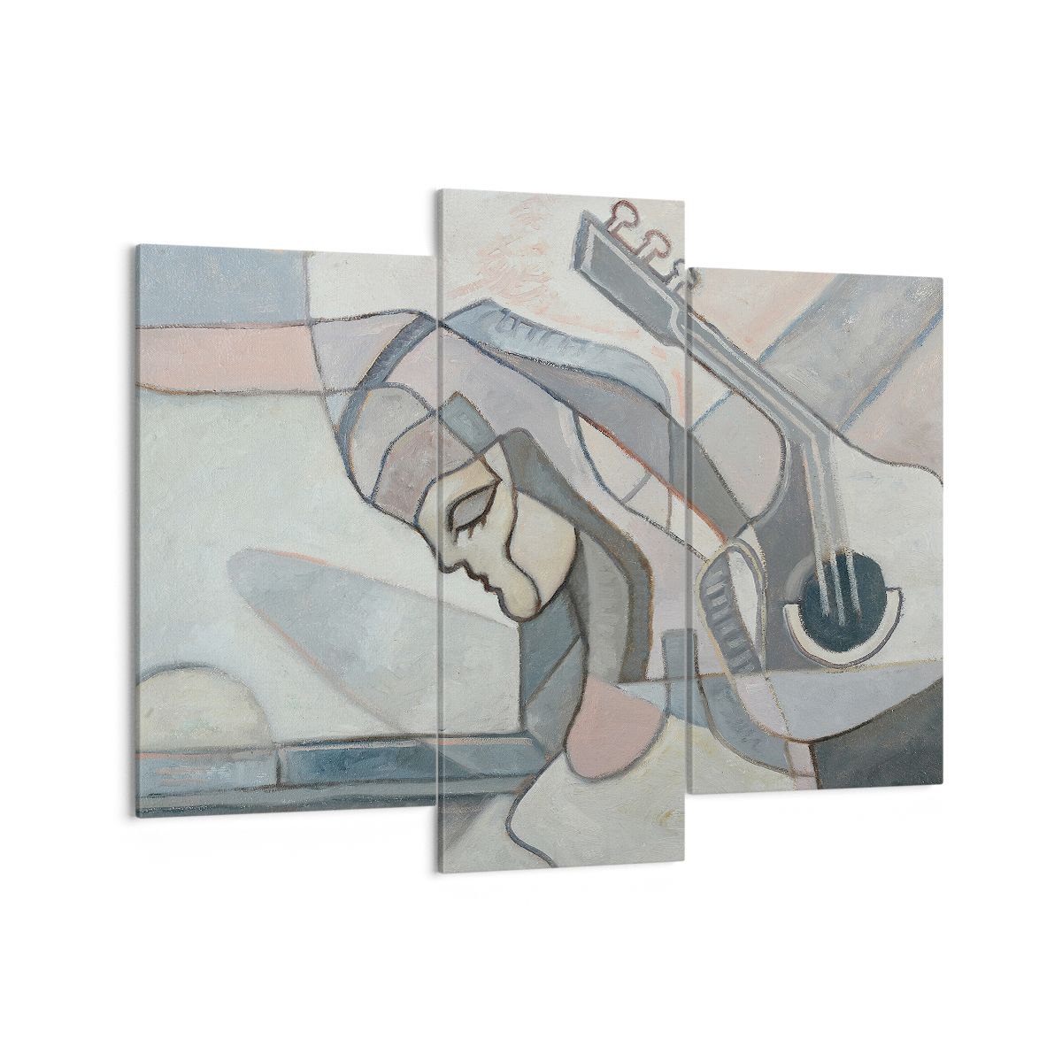 Obraz Na Płótnie - Kobieta Gitara  - 130X100 Cm - Cb130X100-3739