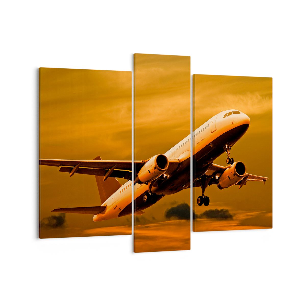Obraz Na Płótnie - Samolot Start - 95X80 Cm - Cb95X80-0368