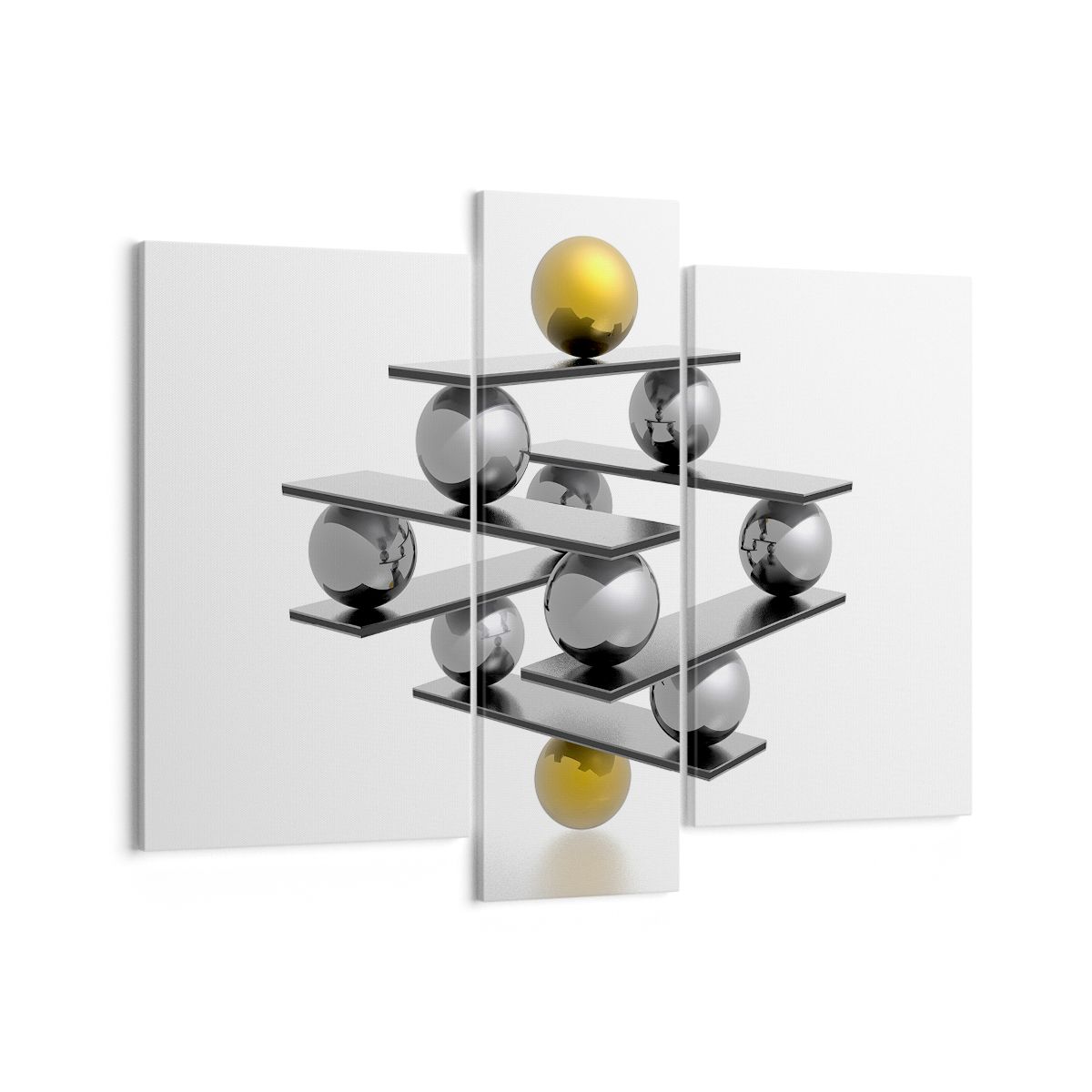 Obraz Na Płótnie - Kompozycja Kule - 95X80 Cm - Cb95X80-2640