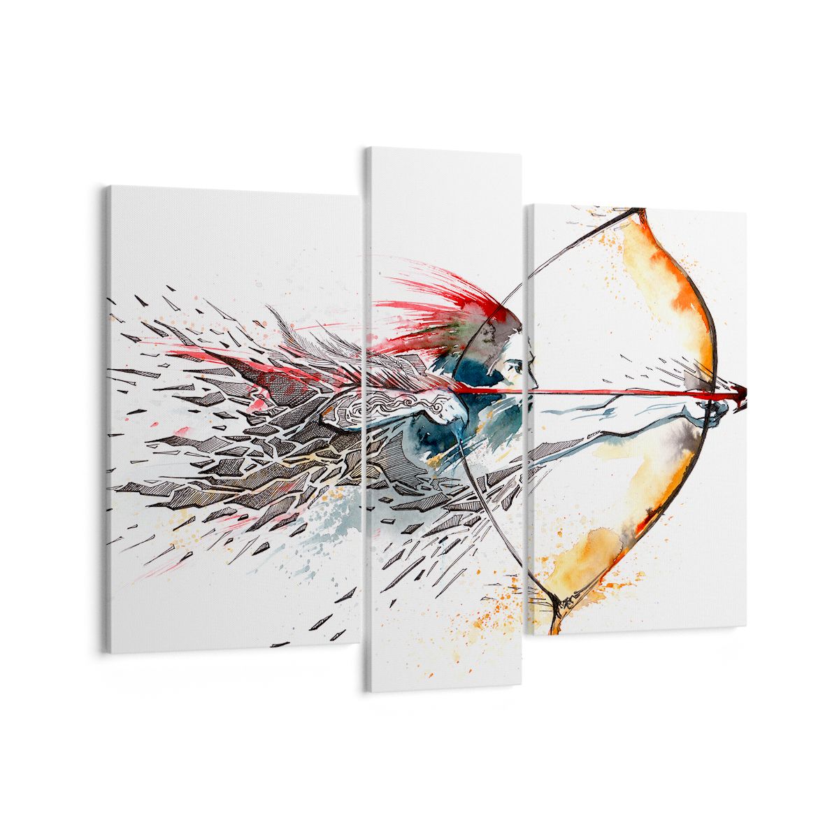 Obraz Na Płótnie - Strzelec Strzała - 95X80 Cm - Cb95X80-2994