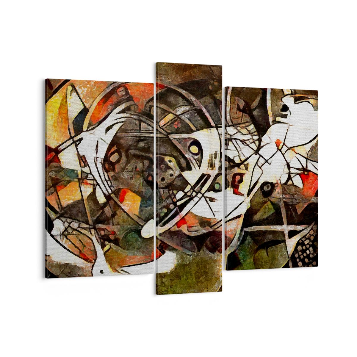 Obraz Na Płótnie - Dynamika Kontrasty - 95X80 Cm - Cb95X80-3452