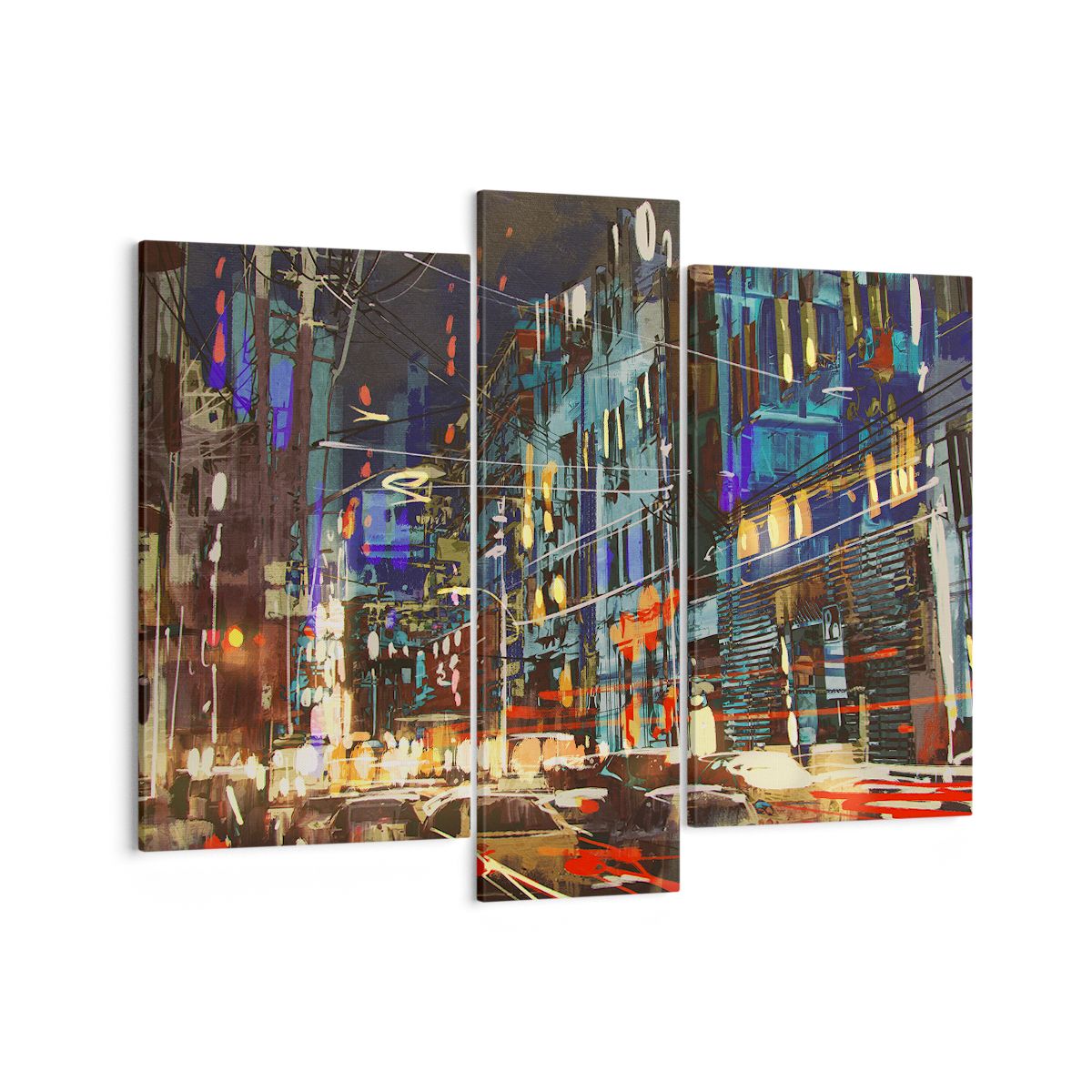 Obraz Na Płótnie - Miasto Centrum Auto - 95X80 Cm - Cb95X80-3787
