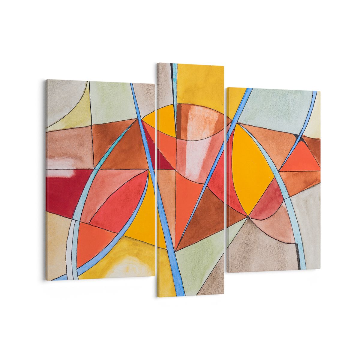 Obraz Na Płótnie - Kompozycja Figury - 95X80 Cm - Cb95X80-3960