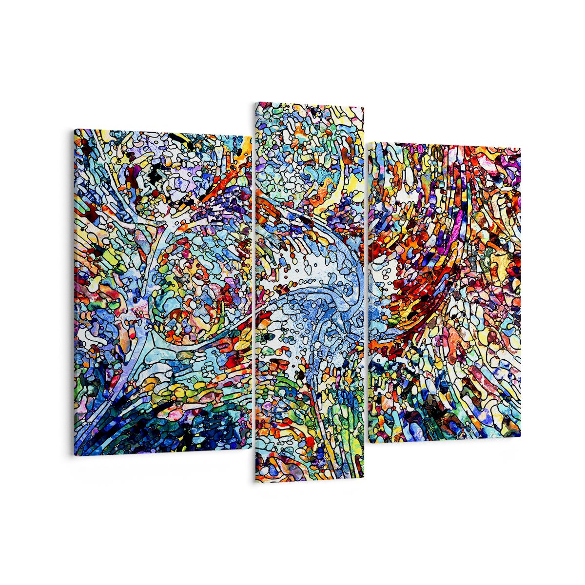 Obraz Na Płótnie - Kompozycja Barw - 95X80 Cm - Cb95X80-4045
