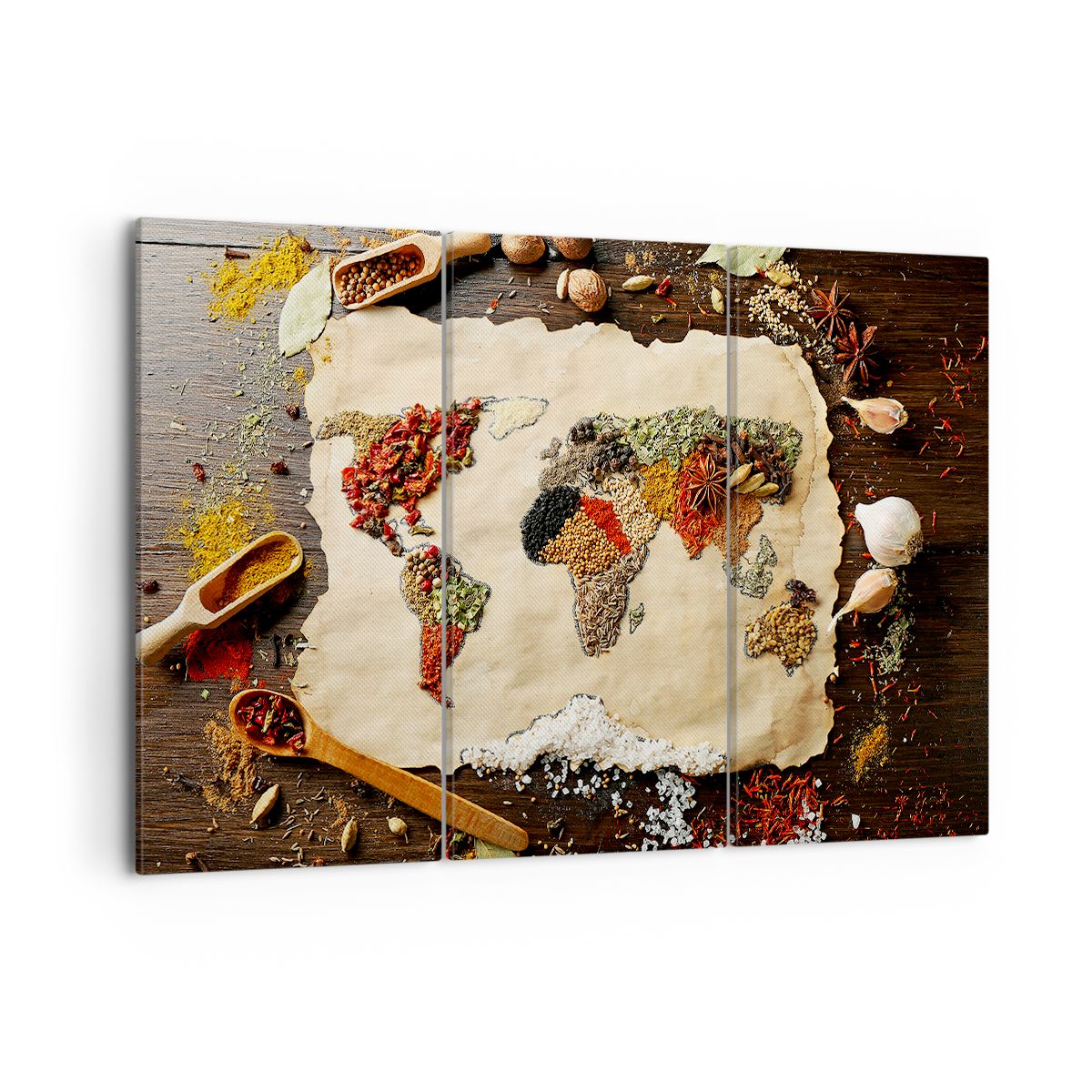 Obraz Na Płótnie - Mapa Przyprawy  - 105X70 Cm - Ce105X70-2832