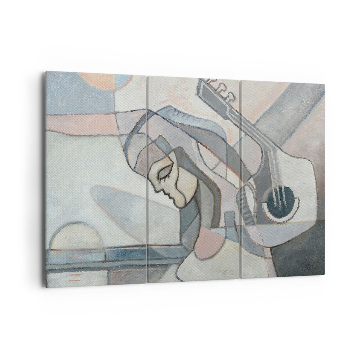 Obraz Na Płótnie - Kobieta Gitara  - 165X110 Cm - Ce165X110-3739