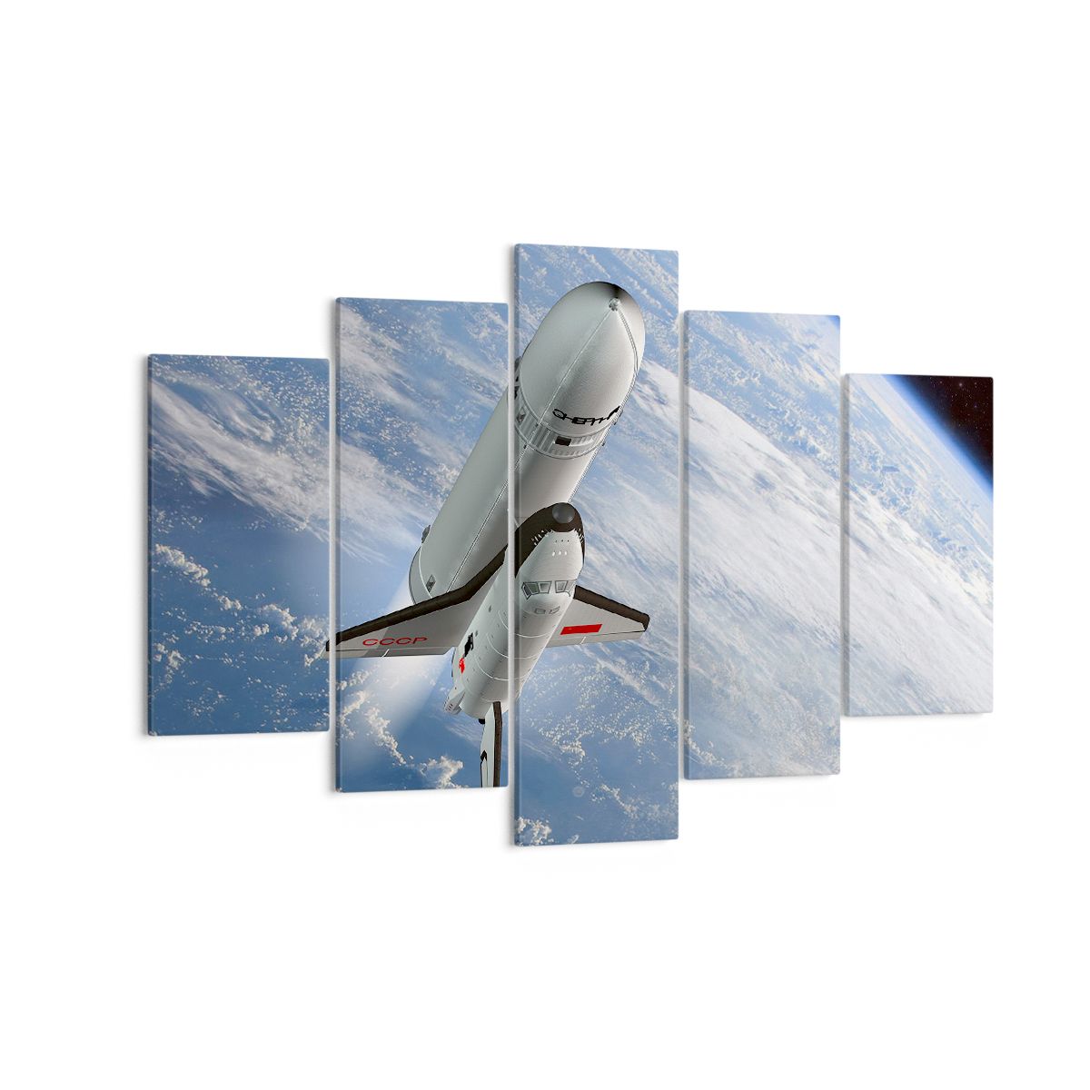Obraz Na Płótnie - Sputnik Orbita - 150X100 Cm - Ea150X100-0496
