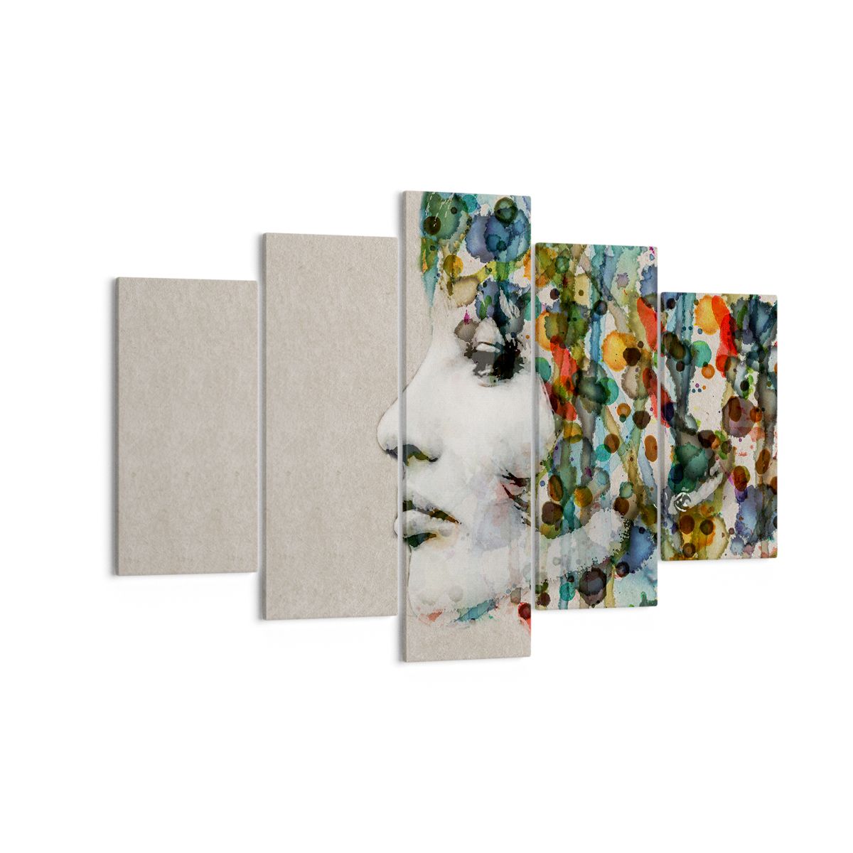 Obraz Na Płótnie - Kobieta Profil  - 150X100 Cm - Ea150X100-3533