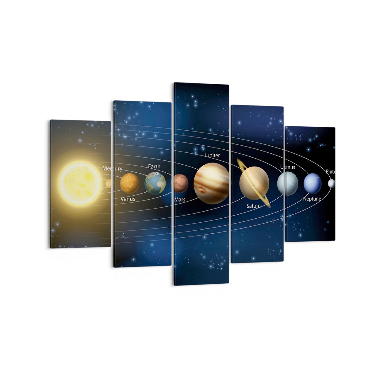 Obraz Na Płótnie - Kosmos Planety  - 150X100 Cm - Ea150X100-3650