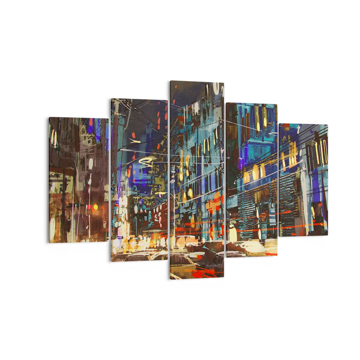 Obraz Na Płótnie - Miasto Centrum Auto - 150X100 Cm - Ea150X100-3787
