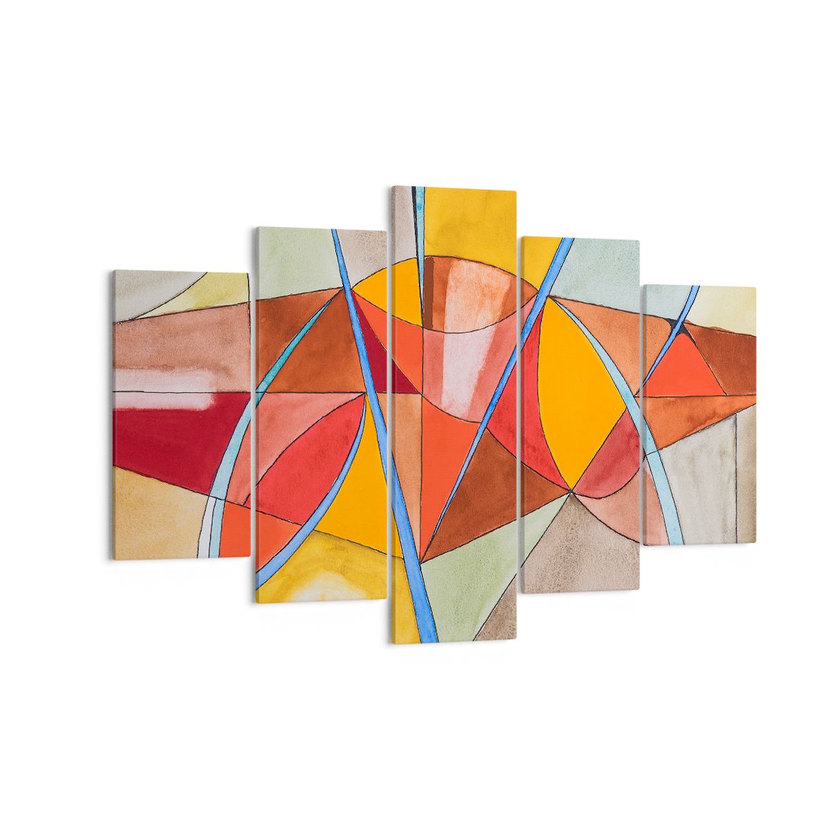Obraz Na Płótnie - Kompozycja Figury - 150X100 Cm - Ea150X100-3960