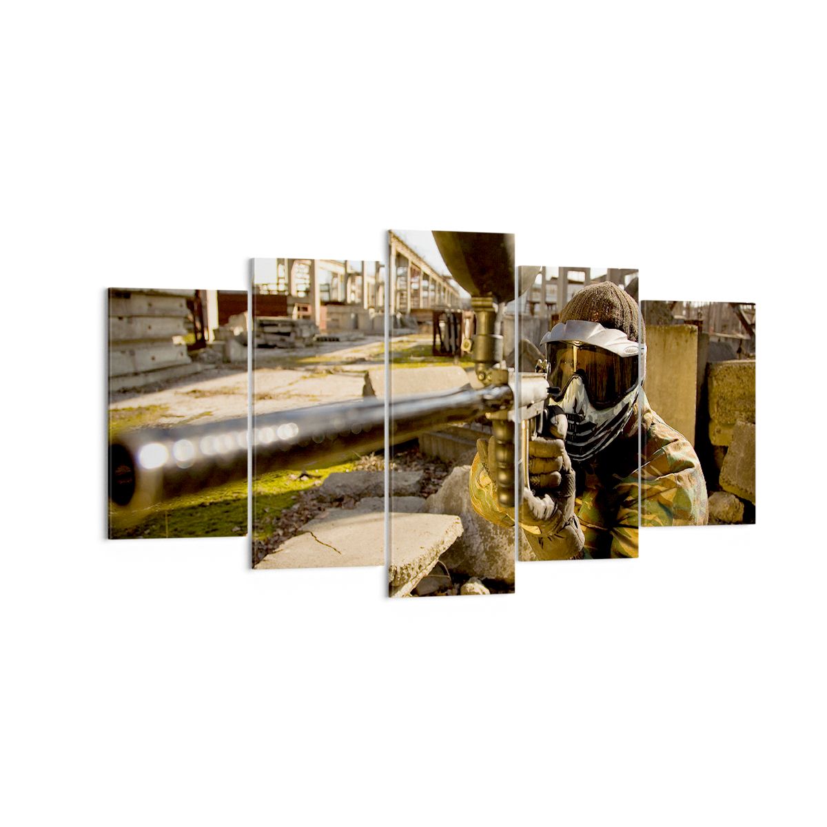 Obraz Na Płótnie - Paintball Gra - 160X85 Cm - Ea160X85-0140