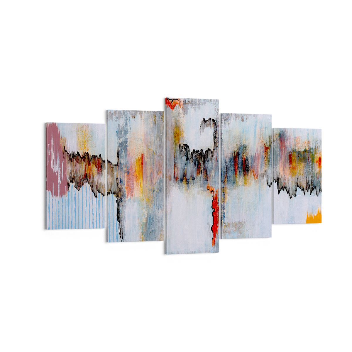 Obraz Na Płótnie - Zamazane Postaci  - 160X85 Cm - Ea160X85-3676