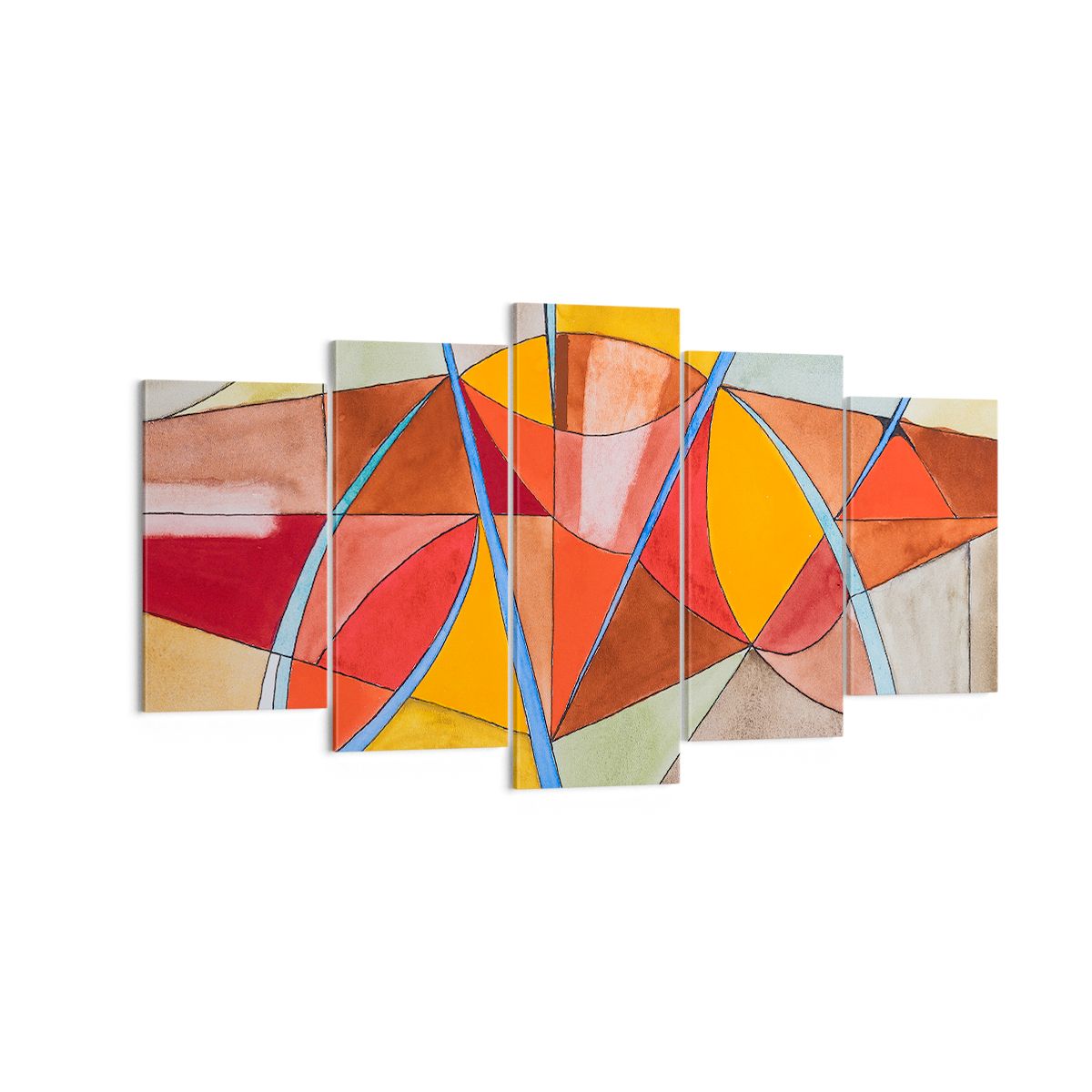 Obraz Na Płótnie - Kompozycja Figury - 160X85 Cm - Ea160X85-3960