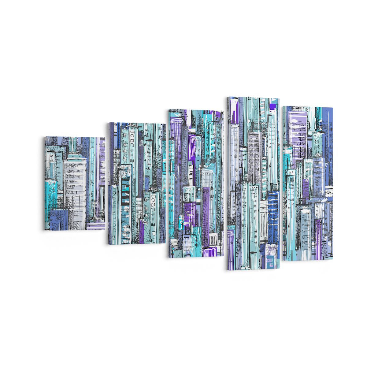 Obraz Na Płótnie - Drapacze Chmur - 100X60 Cm - Eg100X60-3857