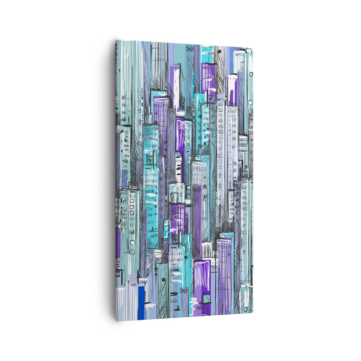 Obraz Na Płótnie - Drapacze Chmur - 55X100 Cm - Pa55X100-3857